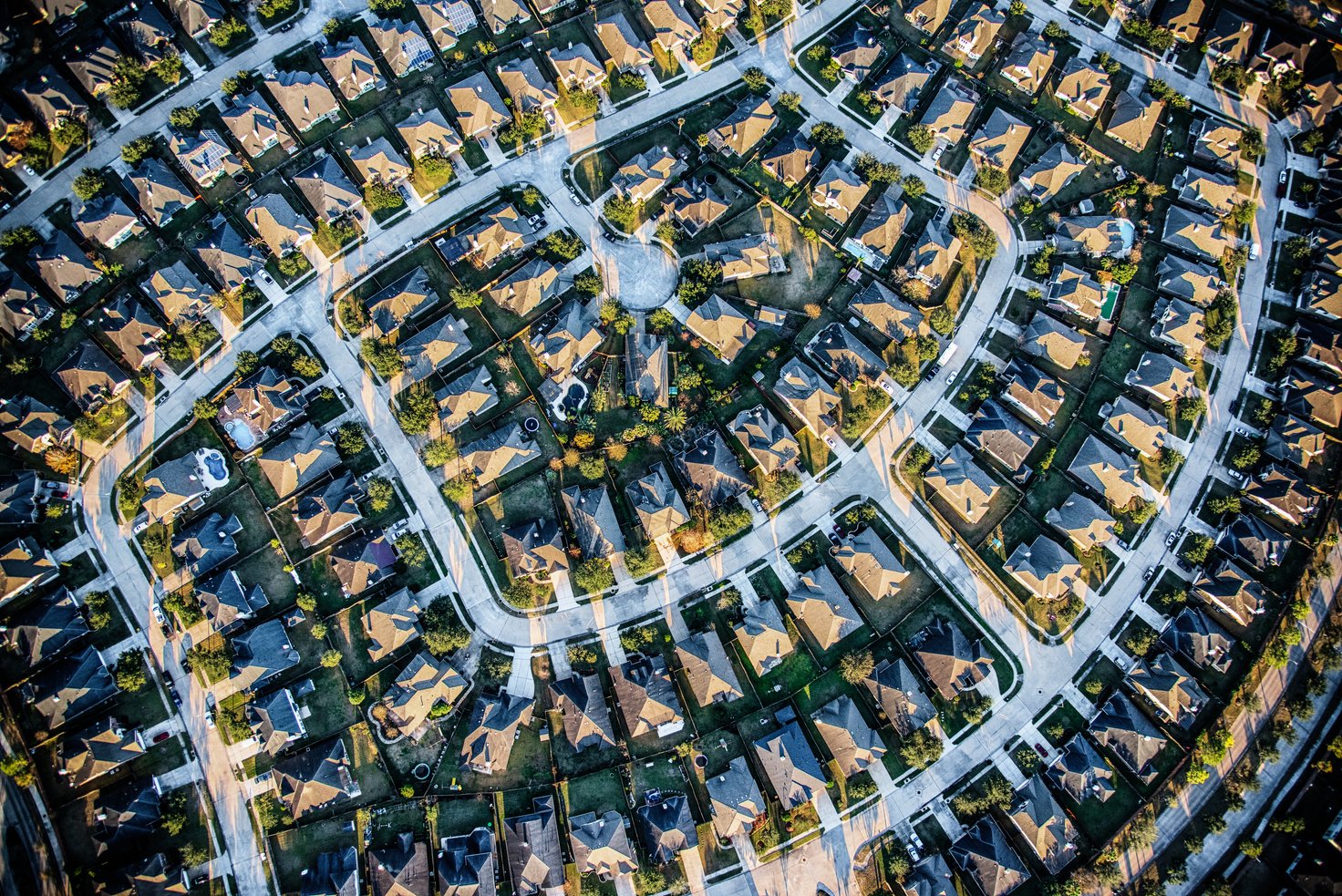 Suburban Master Planned Community Aerial